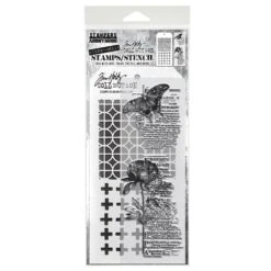 Tim Holtz Stampers Anonymous Stamp & Stencil Mixed Media #60