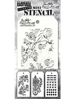 Tim Holtz Stampers Anonymous Mini Layering Stencil Set #53
