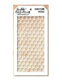 Tim Holtz® Stampers Anonymous - Layering Stencils - Honey Comb 3 Tim Holtz® Stampers Anonymous - Layering Stencils - Honey Comb