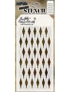 Tim Holtz Stampers Anonymous Shifter Diamonds Layered Stencil