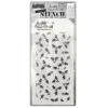 Tim Holtz Stampers Anonymous Layering Stencil Tiny Holly -RANGER ART SUPPLIES THS189 TINY HOLLY 01