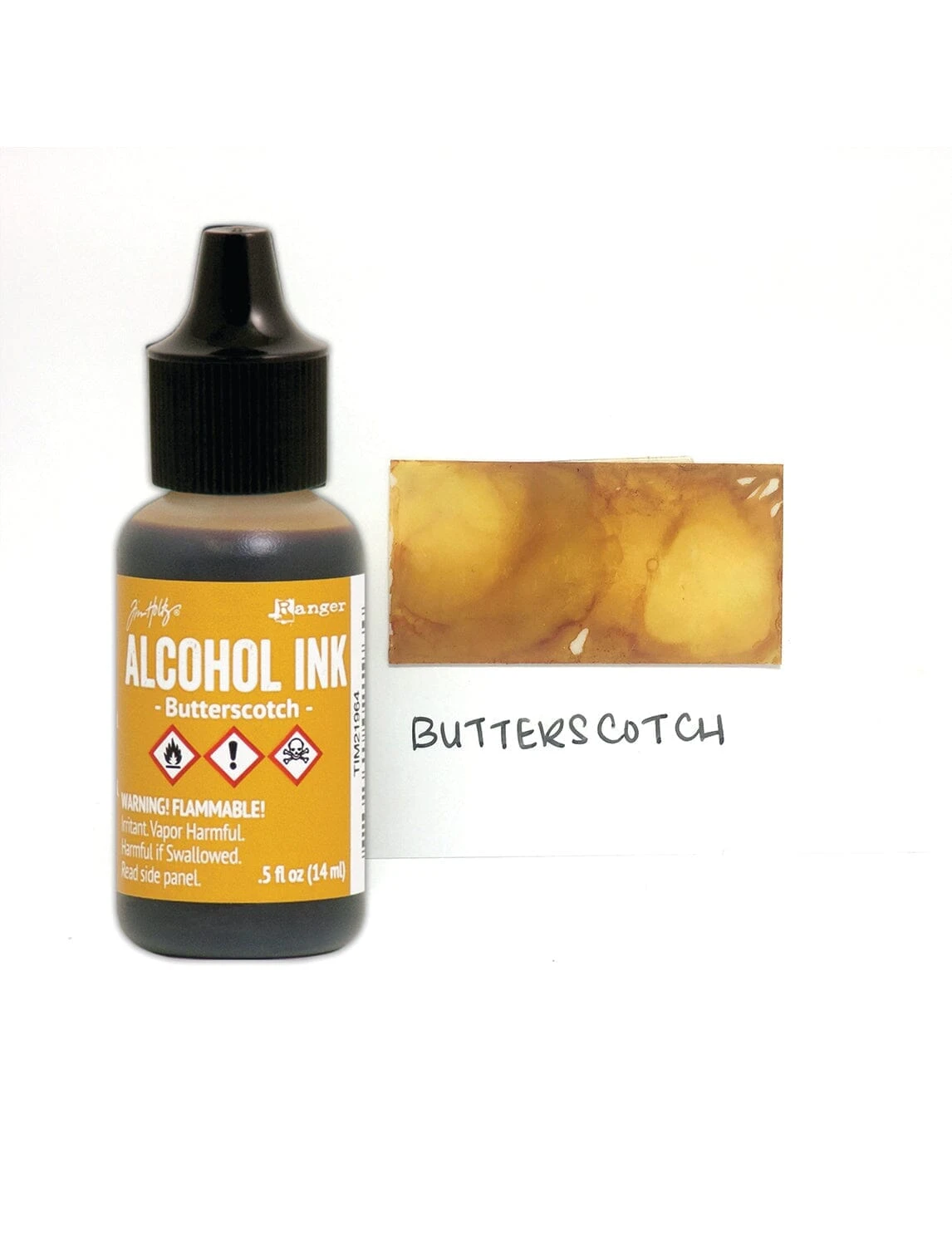 Tim Holtz® Alcohol Ink Butterscotch, 0.5oz 4 Tim Holtz® Alcohol Ink Butterscotch, 0.5oz - Image 2