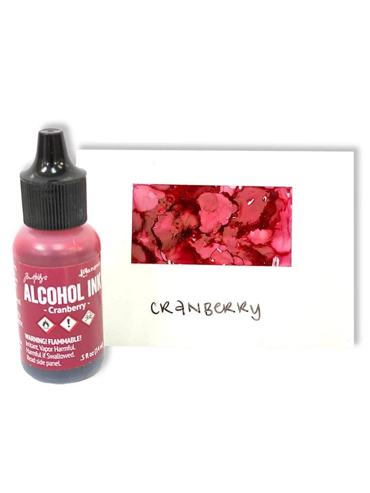 Tim Holtz® Alcohol Ink Cranberry, 0.5oz 4 Tim Holtz® Alcohol Ink Cranberry, 0.5oz - Image 2