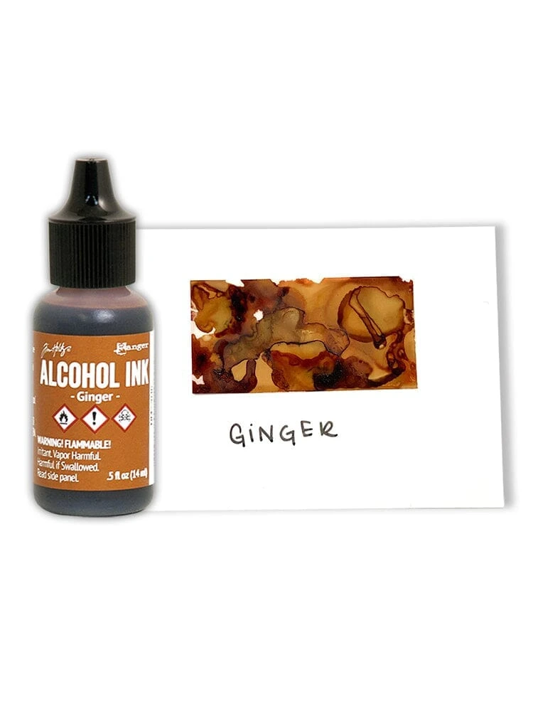 Tim Holtz® Alcohol Ink Ginger, 0.5oz 4 Tim Holtz® Alcohol Ink Ginger, 0.5oz - Image 2