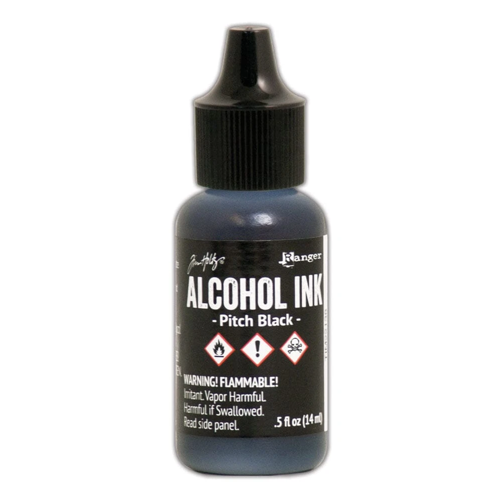Tim Holtz® Alcohol Ink Pitch Black, 0.5oz 3 Tim Holtz® Alcohol Ink Pitch Black, 0.5oz