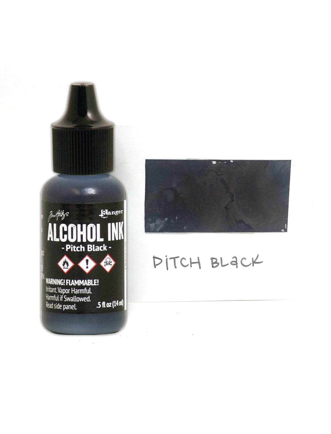 Tim Holtz® Alcohol Ink Pitch Black, 0.5oz 4 Tim Holtz® Alcohol Ink Pitch Black, 0.5oz - Image 2