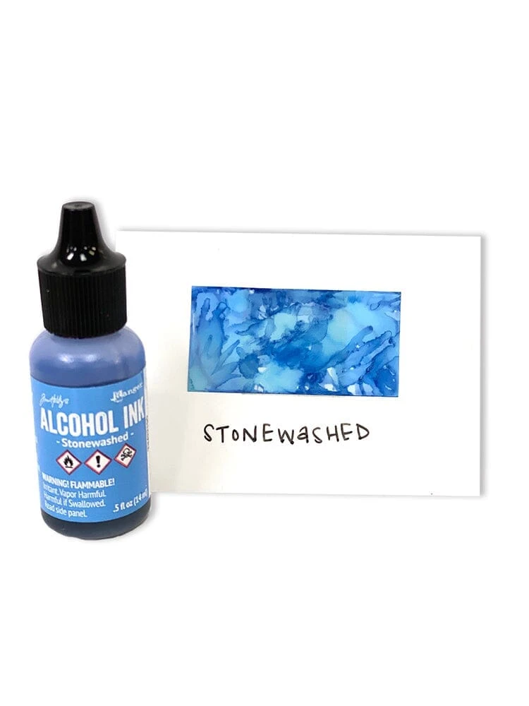 Tim Holtz® Alcohol Ink Stonewashed, 0.5oz 4 Tim Holtz® Alcohol Ink Stonewashed, 0.5oz - Image 2