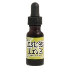 Tim Holtz Distress® Ink Pad Re-Inker Crushed Olive, 0.5oz