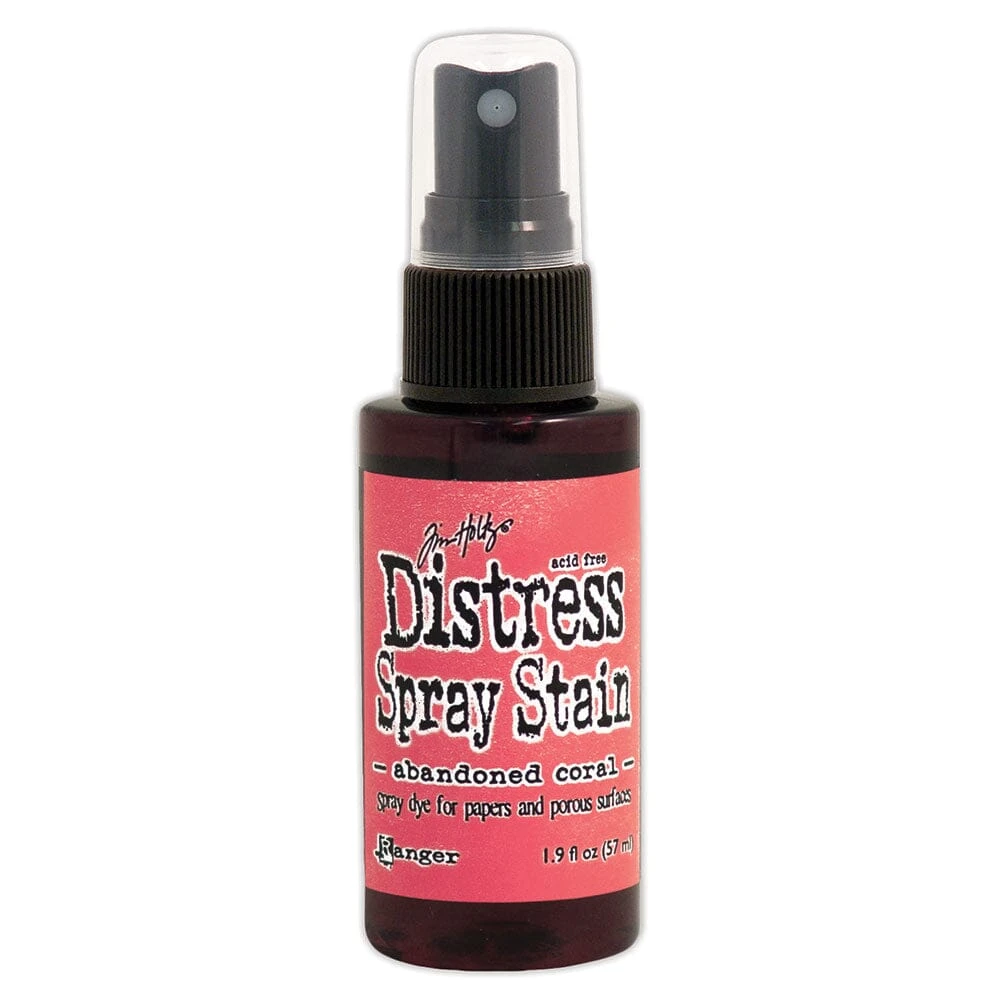 Tim Holtz Distress® Spray Stain Abandoned Coral, 2oz 3 Tim Holtz Distress® Spray Stain Abandoned Coral, 2oz