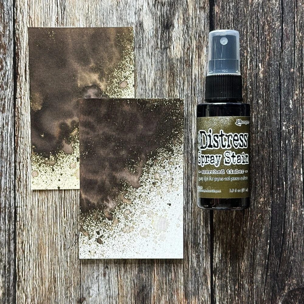 Tim Holtz Distress® Spray Stain Scorched Timber, 2oz 4 Tim Holtz Distress® Spray Stain Scorched Timber, 2oz - Image 2