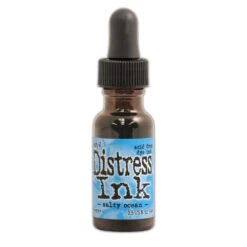 Tim Holtz Distress® Ink Pad Re-Inker Salty Ocean, 0.5oz