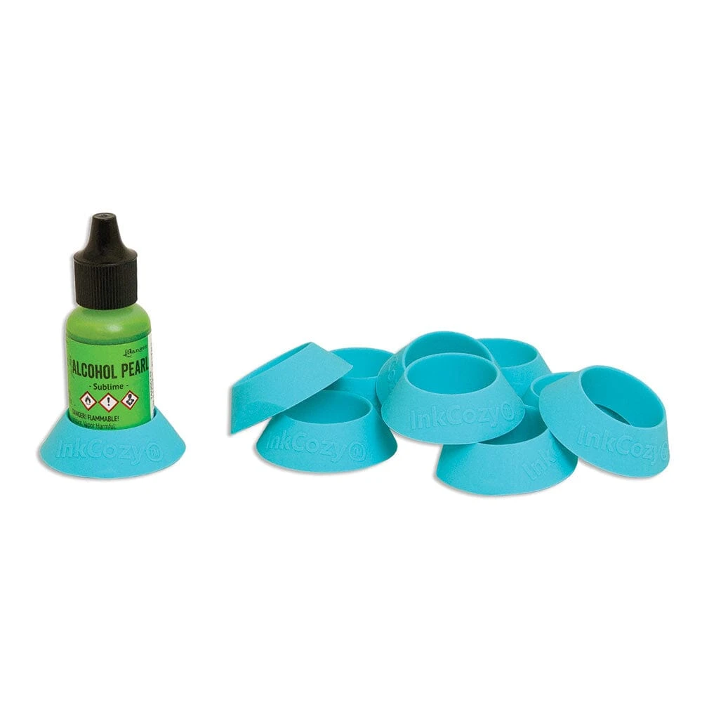Ranger Ink Bottle Cozies Turquoise - 10PK 4 Ranger Ink Bottle Cozies Turquoise - 10PK - Image 2