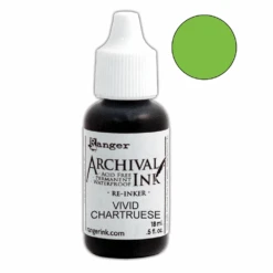 Archival Ink™ Pads Re-Inker Vivid Chartreuse, 0.5oz
