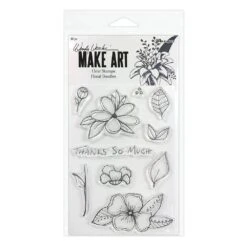 Wendy Vecchi MAKE ART Photopolymer Stamp Set Floral Doodles