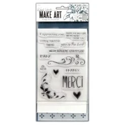 Wendy Vecchi Stamp, Die & Stencil Set - Merci & More