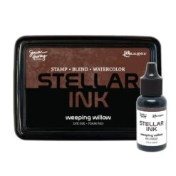 Simon Hurley Create. Stellar Foam Dye Ink Pad & Reinker, Weeping Willow